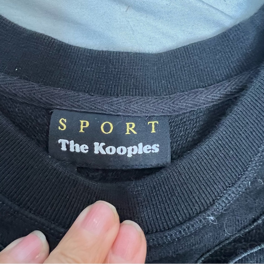Womens The Kooples Black Cut-Out Side Zipper Sweatshirt Top M - Picture 5 of 11